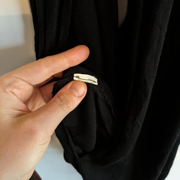 Forever21 Black Halter / Mock Neck Peek-a-Boo Cutout Bodysuit Size Medium - Picture 8 of 10